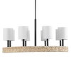 Faiyam 8 Light Rattan Chandelier, by Uttermost, 36.5" width x 18.25" height x 36.5" depth thumbnail 4