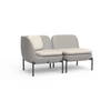Inou Elements Modular Chaise, Outdoor Furniture by Crescent Garden, 4'5.3" width x 2'2.4" height x 2'3.8" depth thumbnail 5