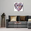 Pink Diamond Heart (No Embellishment), by Oliver Gal,  20x20 thumbnail 2