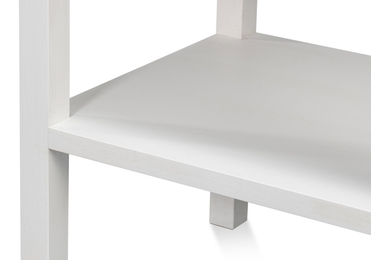 Windy Single Drawer Side Table, by Sarreid, 1'6" length x 1'10" width x 2'3" height View 7