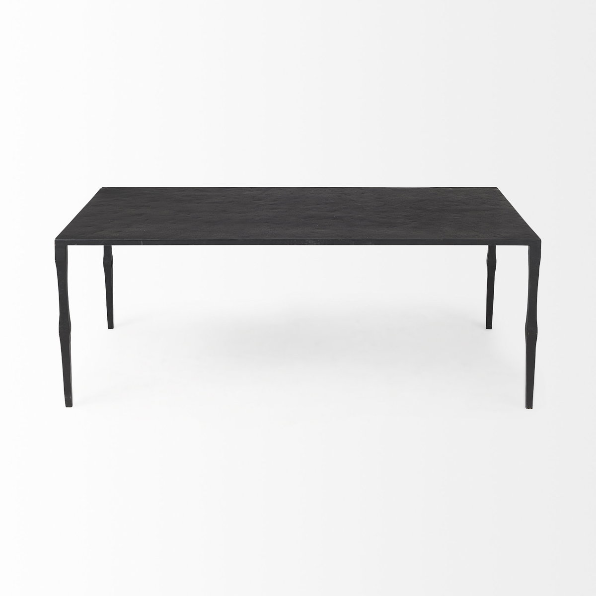 Timothy 42.0 X 22.0 X 15.5 Ebony Black Iron Coffee Table, by Mercana, 42" length x 22" width x 15.5" height View 5