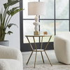 Refuge Round White Side Table, Side & End Table by Uttermost, 23" width x 25.5" height x 23" depth thumbnail 2