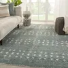 Abelle Hand-Knotted Medallion Teal/ Light Gray Area Rug thumbnail 4