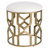 Trellis Geometric Accent Stool, Low Stool by Uttermost, 18" width x 20.5" height x 18" depth thumbnail 1