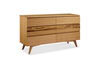 Azara Six Drawer Double Dresser, Caramelized, by Greenington, 19" length x 64" width x 36" height thumbnail 1
