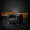 Ricciardo 82.5W Cognac Leather Three Seater Sofa, Sofas & Sectional by Mercana, 82.5" length x 38.5" width x 26.5" height thumbnail 3