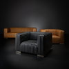 Ricciardo 82.5W Cognac Leather Three Seater Sofa, Sofas & Sectional by Mercana, 82.5" length x 38.5" width x 26.5" height thumbnail 3
