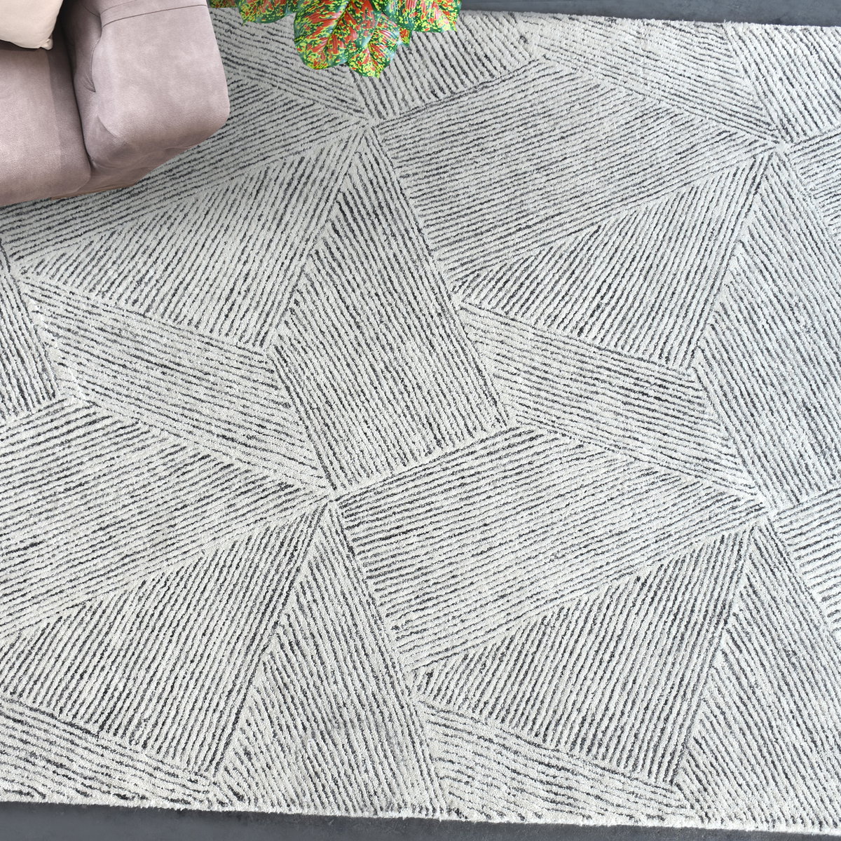 Paonia Geometric 8 X 10 Rug, by Uttermost, 8' width x 10' height x 1" depth View 2