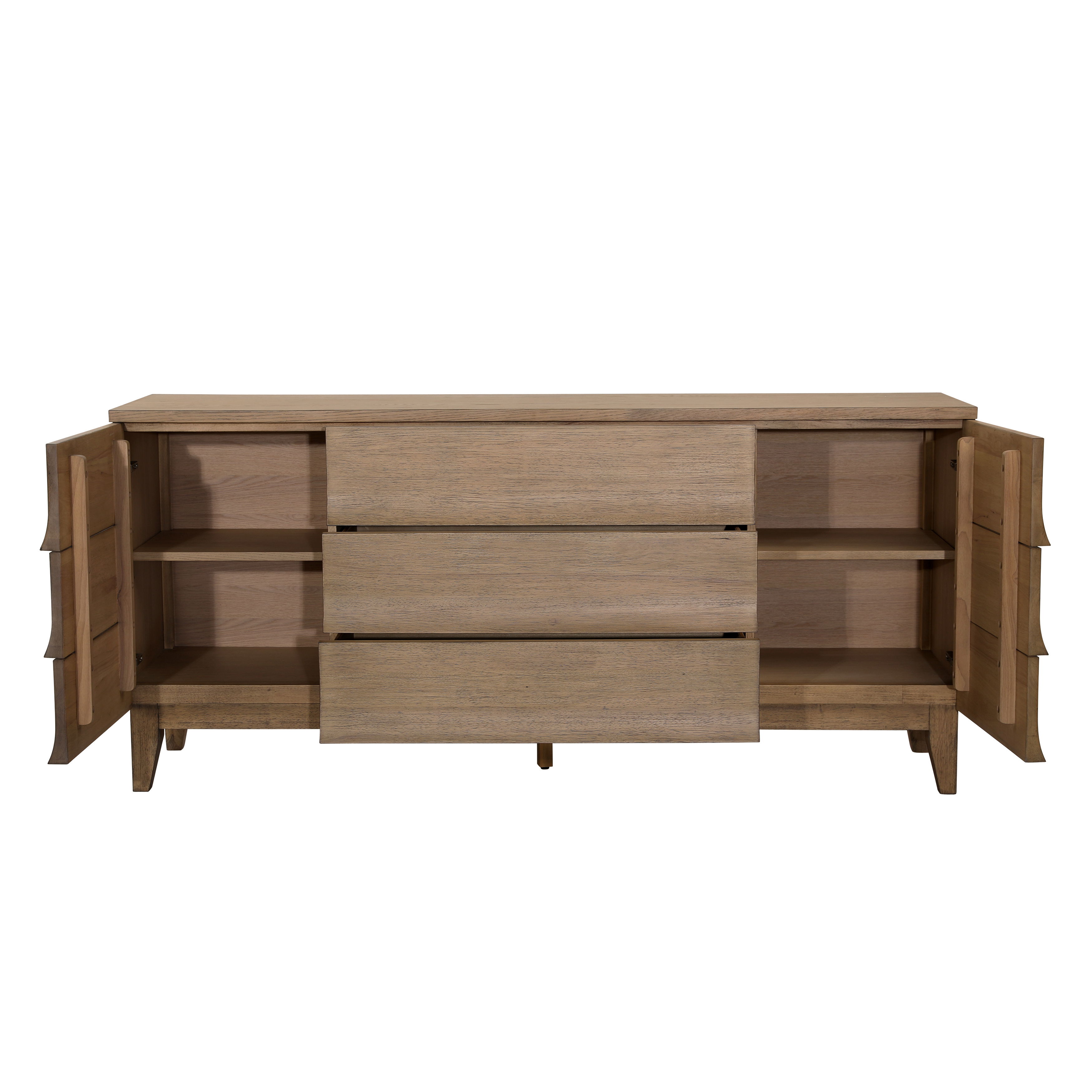 Margaux Side Board Natural, Sideboards & Buffet by Dovetail, 71" width x 33" height x 17.2" depth View 5