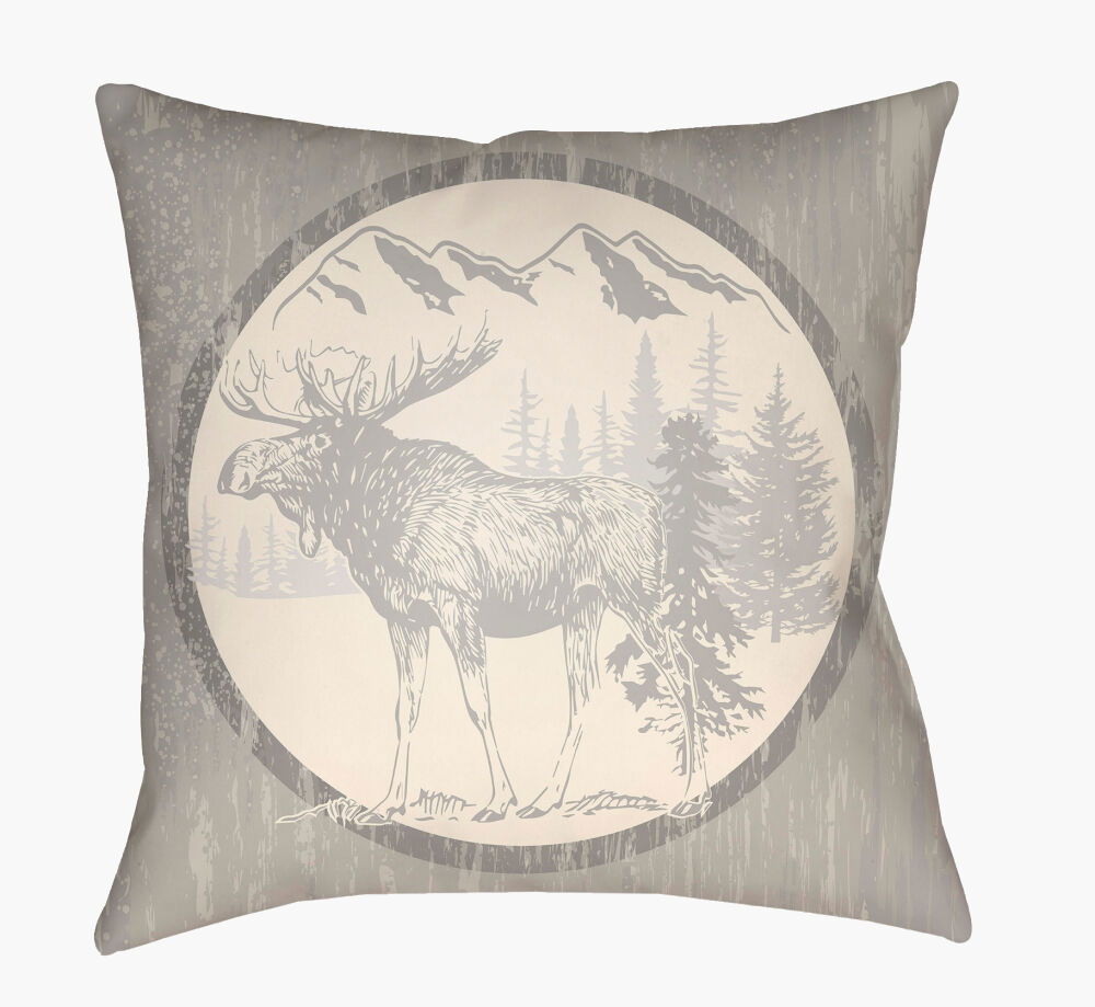 Lodge Cabin Accent Pillow, Decorative Pillow by Surya, 16" length x 16" width