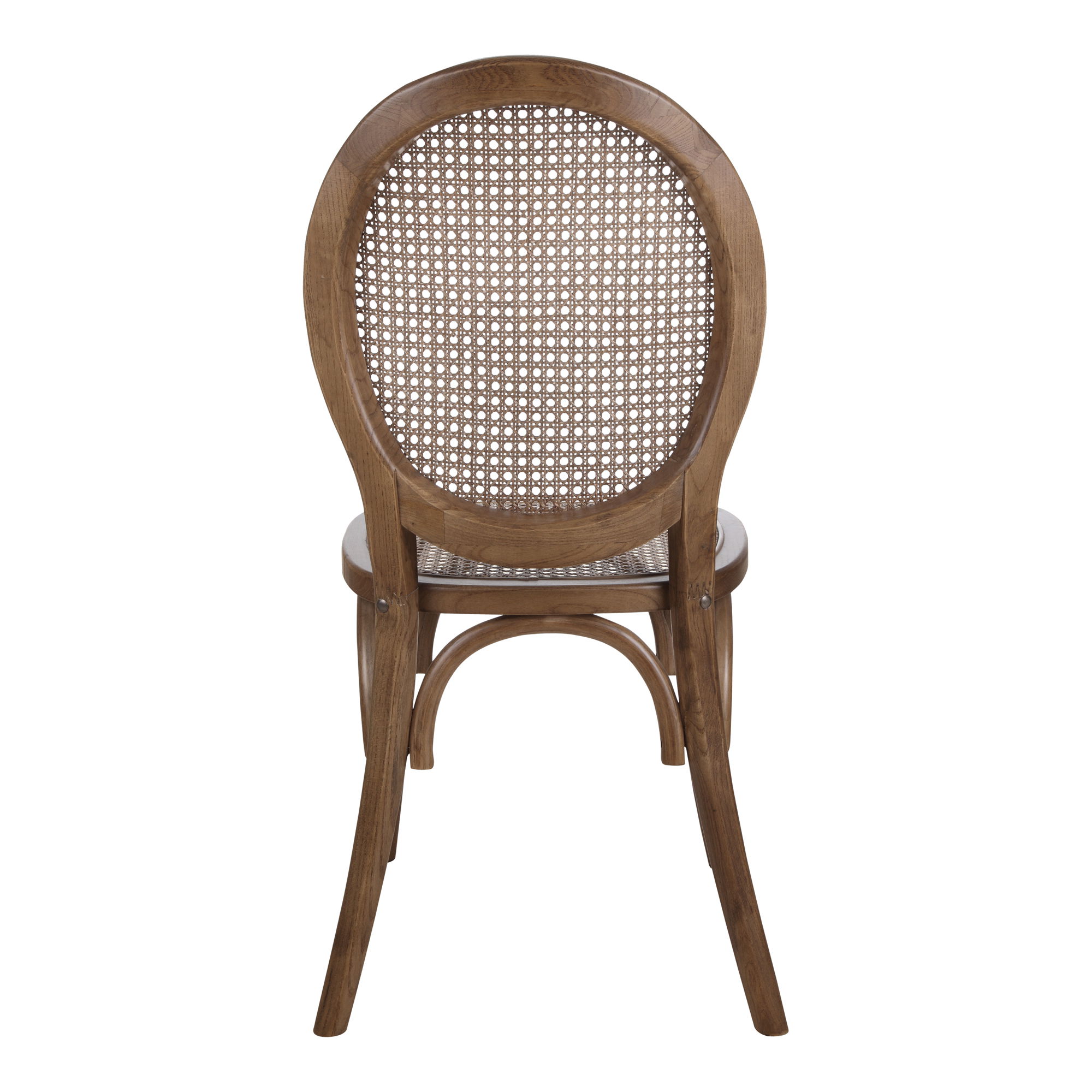 Rivalto Dining Chair Brown - Set Of Two, by Moe's Home, 17.7" width x 37" height x 16.5" depth View 6