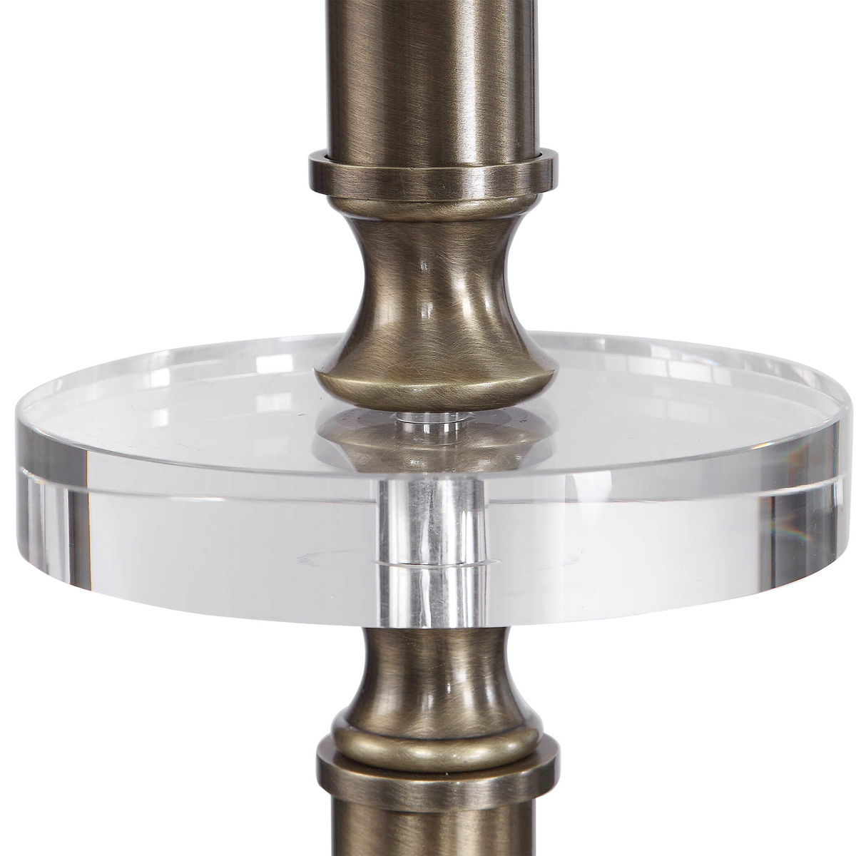 Maud Aged Black Floor Lamp, by Uttermost, 18" width x 67" height x 18" depth View 5