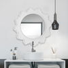 Sea Coral White Round Mirror thumbnail 3