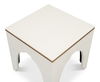 Croco Embossed Leather Stool, Pearl thumbnail 10