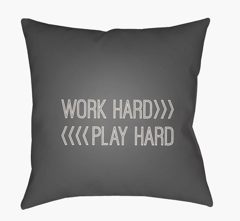 Work Play Accent Pillow