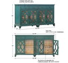 Oksana Wooden Credenza, Sideboards & Buffet by Uttermost, 63.18" width x 35" height x 18" depth thumbnail 3