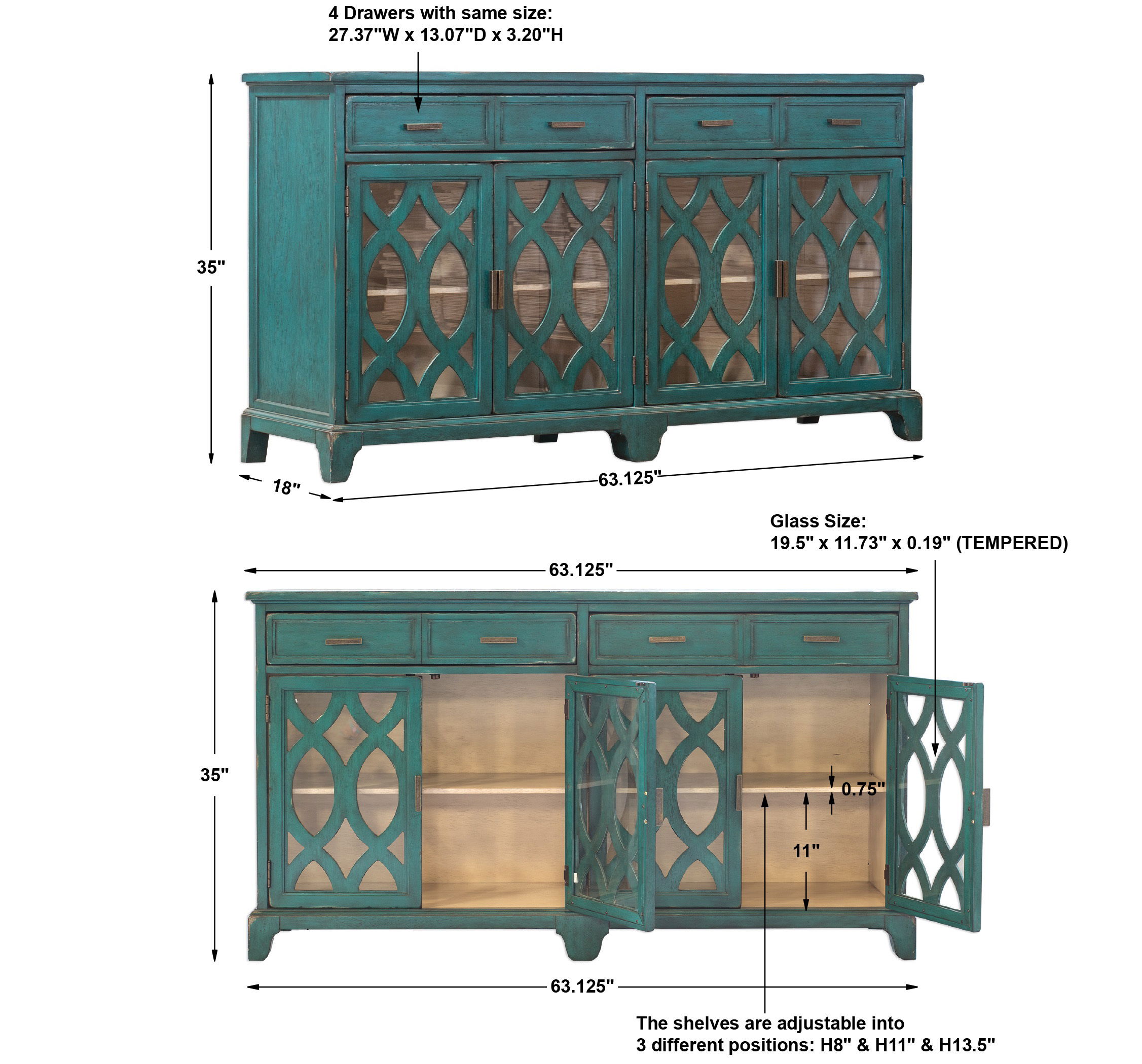 Oksana Wooden Credenza large image 