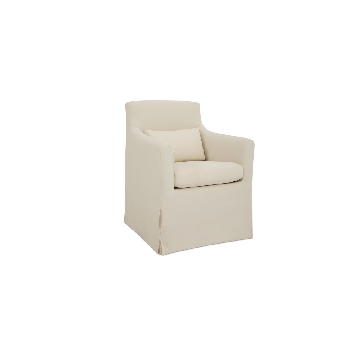 Lydia Outdoor Slipcover Dining Chair Cream, Outdoor Chair by Moe's Home, 2'2.4" width x 2'8.7" height x 2'2.2" depth View 2