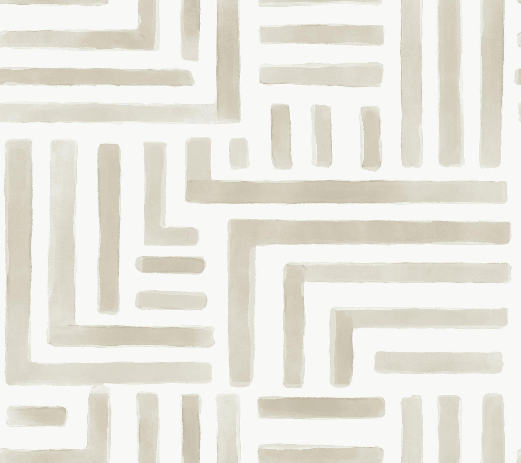 Painterly Labyrinth Light Neutral Wallpaper large image 