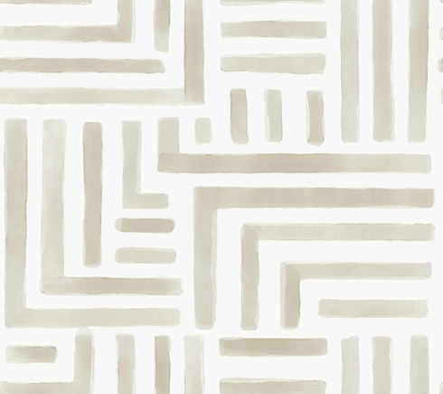 Painterly Labyrinth Light Neutral Wallpaper