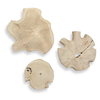 Kalani Wood Outdoor Wall Art Set/3, Sculptural Wall Art by Uttermost, 19.75" width x 19.75" height x 1.25" depth thumbnail 1
