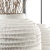 Luna Ridge White Ceramic Vases Set/2, by Uttermost, 11.75" width x 14.25" height x 11.75" depth thumbnail 6