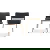 Deco Oak Dining Chair Dark Grey - Set Of Two thumbnail 2