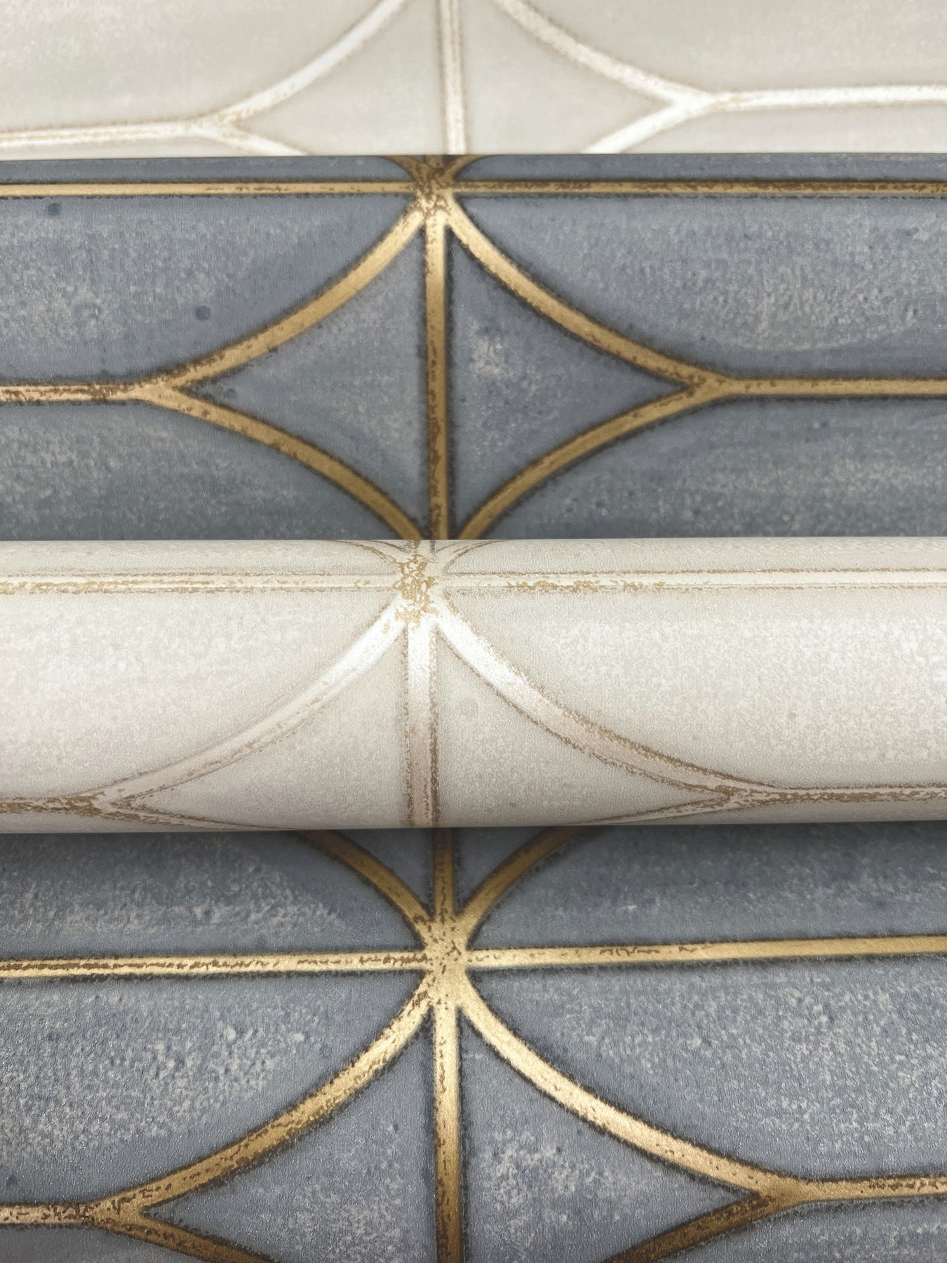Pavilion Taupe Peel & Stick Wallpaper large image 