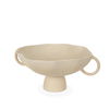 Radka Beige Textured Large Metal Decorative Bowl, by Mercana, 19.69" length x 15.75" width x 8.25" height thumbnail 1