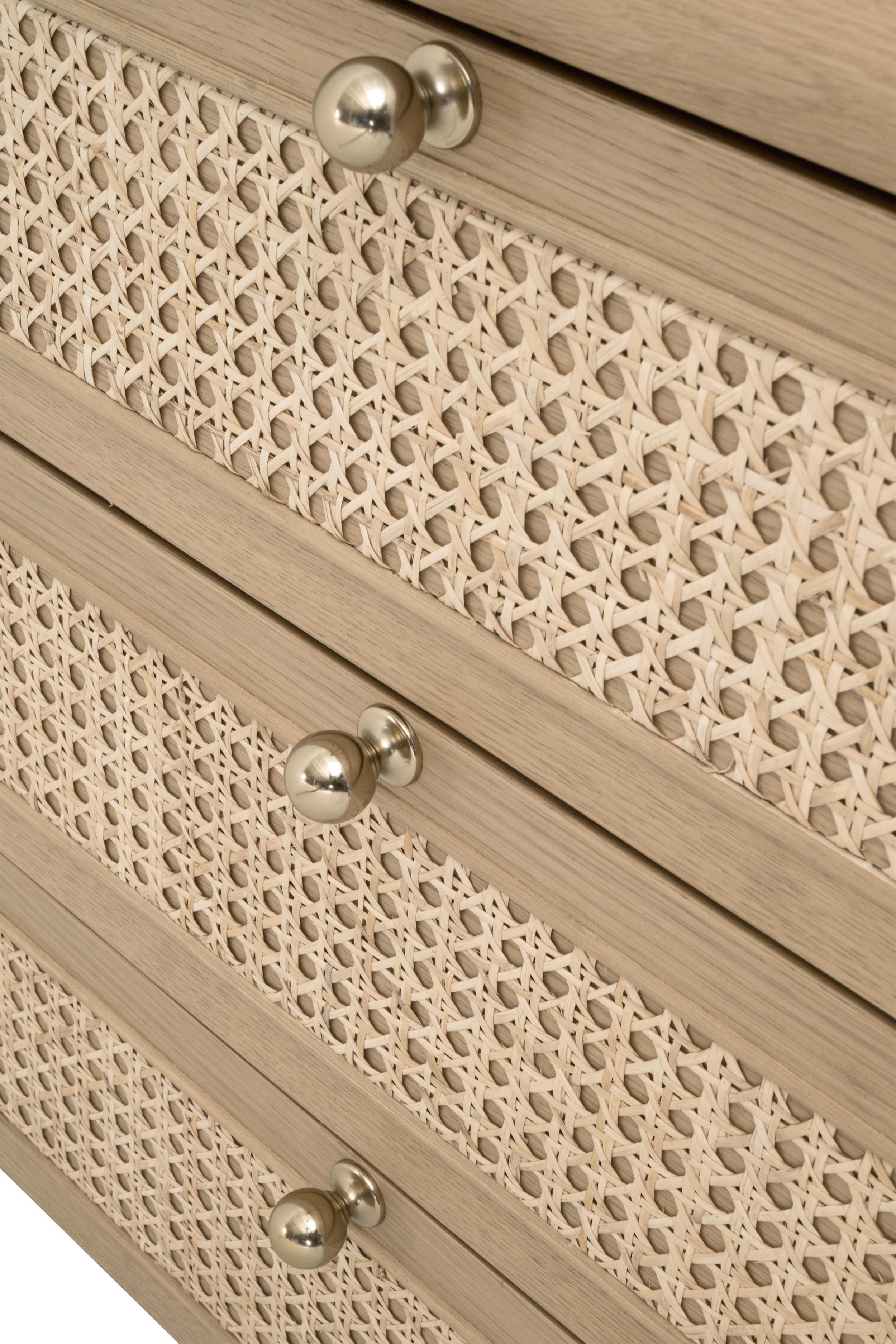 Cannes 3-Drawer Nightstand, by Essentials for Living, 28" width x 27" height x 18" depth View 11