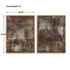 Molten Patina Framed Canvases Set/2, Art by Uttermost, 38.25" width x 50.25" height x 1.5" depth thumbnail 3