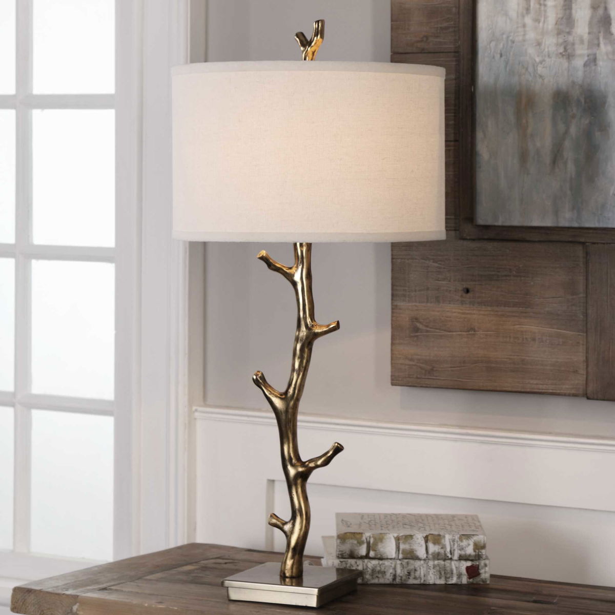 Javor Tree Branch Table Lamp, by Uttermost, 15" width x 33.75" height x 15" depth View 2