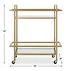 Erena Brass Bar Cart thumbnail 2