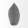 Ramone 20x20 Black and White Fabric Pillow Cover, Decorative Pillow by Mercana, 20" length x 20" width x 0.2" height thumbnail 3