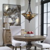 Vitalia 3 Light Oil Rubbed Bronze Pendant, by Uttermost, 1'10.25" width x 2'5.62" height x 1'10.25" diameter x 1'10.25" depth thumbnail 2