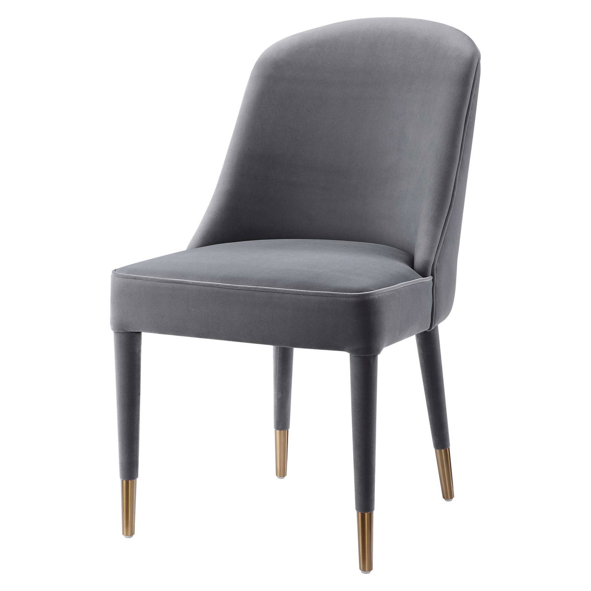 Brie Armless Chair Gray Set Of 2, Accent Chair by Uttermost, 21" width x 36.5" height x 27" depth View 3