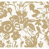 Brushstroke Floral Gold Wallpaper thumbnail 0