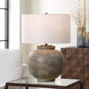 Rock Of Ages Rust Brown Table Lamp thumbnail 1