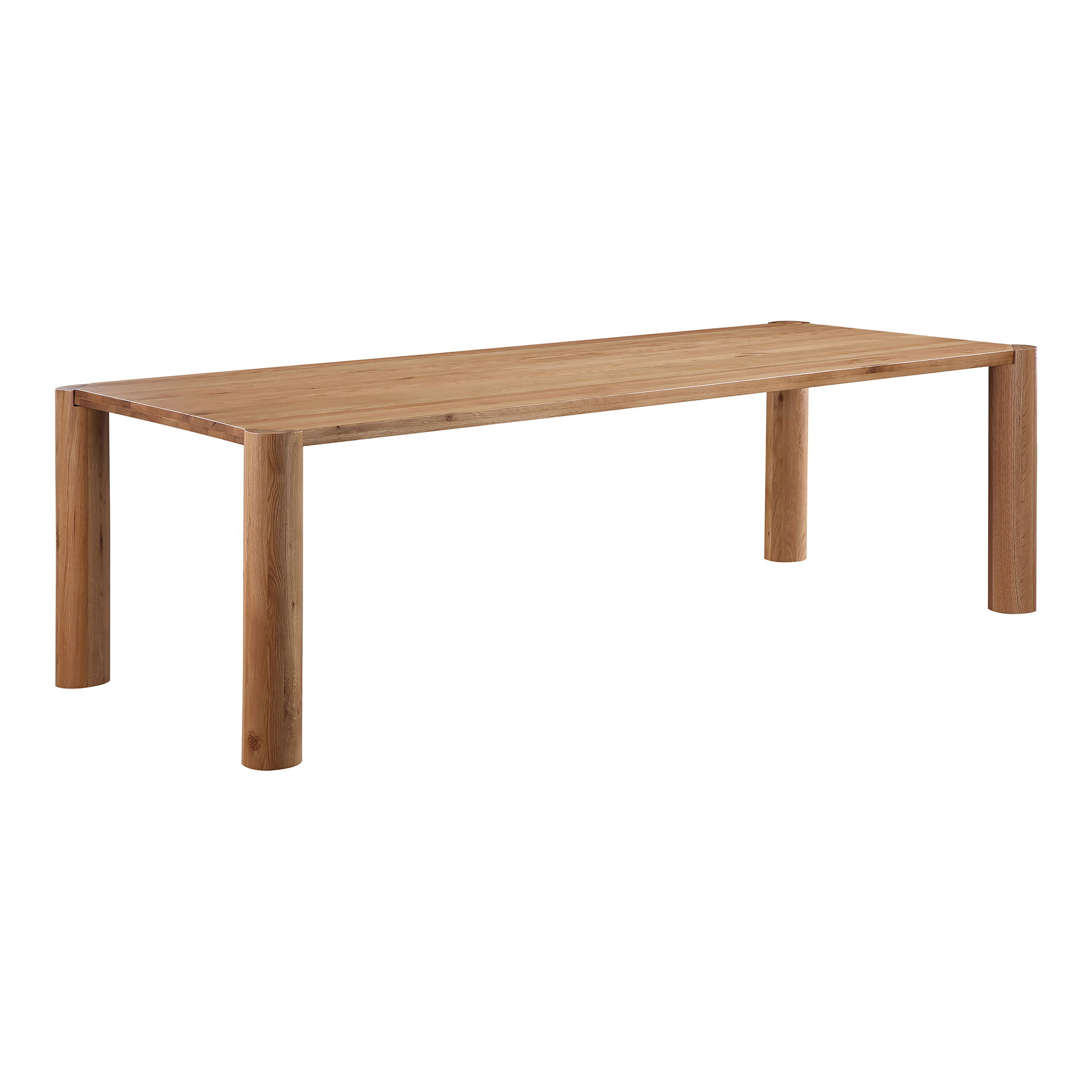 Post Large Table Large Natural Oak, Dining Table by Moe's Home, 96" width x 29" height x 39" depth View 2