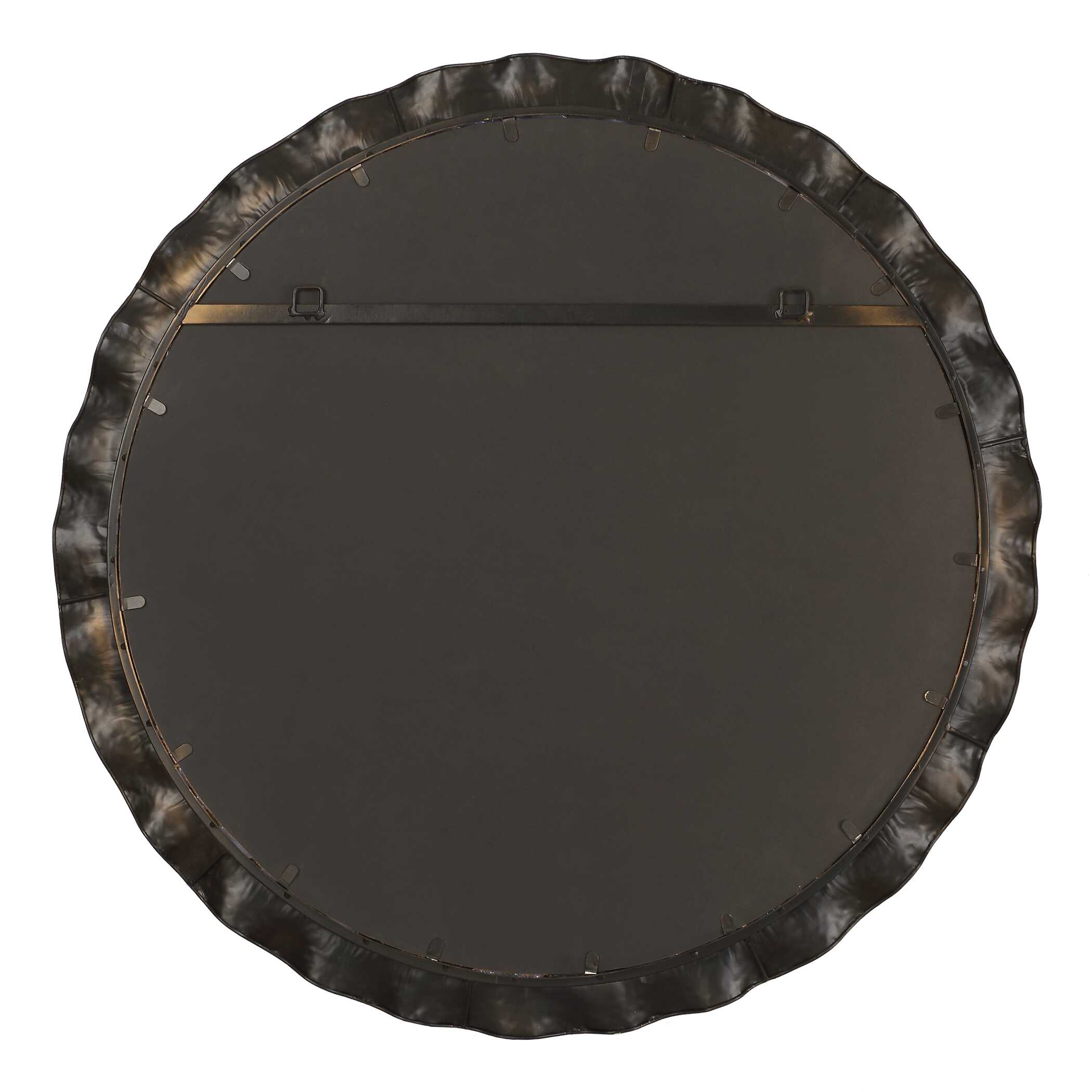 Haya Round Gold Mirror large image 