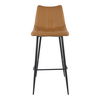 Alibi Barstool Tan - Set Of Two, Counter & Bar Stool by Moe's Home, 17.7" width x 41.5" height x 20" depth thumbnail 3