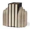 Empire Sandstone Resin Arc Book End Set, Bookend by Mercana, 5.75" length x 5" width x 8" height thumbnail 1
