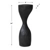 Mattison Black Drink Table, Side & End Table by Uttermost, 9" width x 24" height x 8" depth thumbnail 3