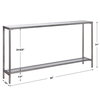 Hayley Silver Console Table, by Uttermost, 60" width x 31" height x 10" depth thumbnail 3