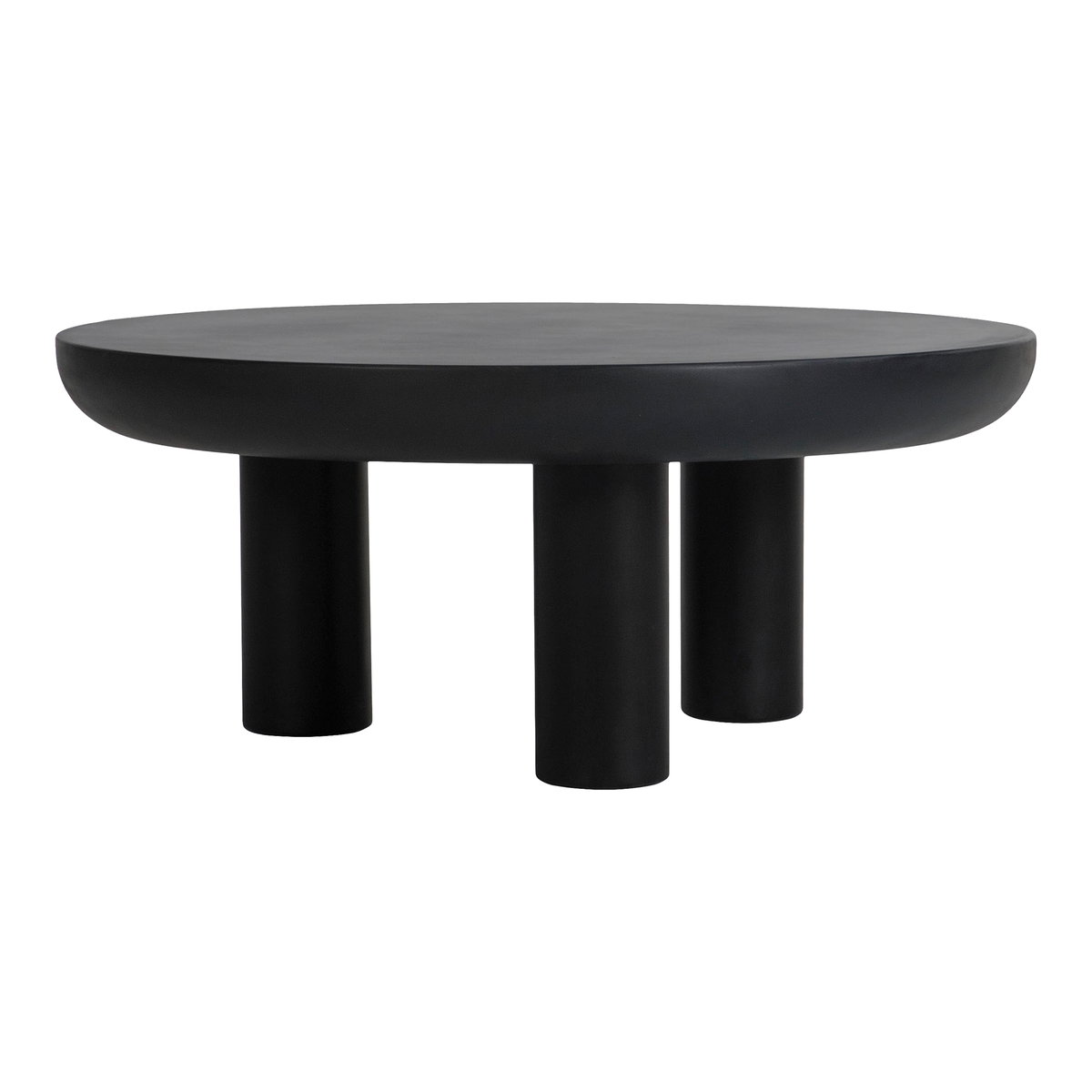 Rocca Coffee Table Black, by Moe's Home, 35.5" width x 15" height x 35.5" depth View 2