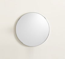 Online Designer Bathroom OPEN BOX Chrome Linden Round Mirror, 19"