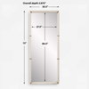 Cyprus White Dressing Mirror, Floor Mirror by Uttermost, 30.5" width x 72" height x 2.87" depth thumbnail 3