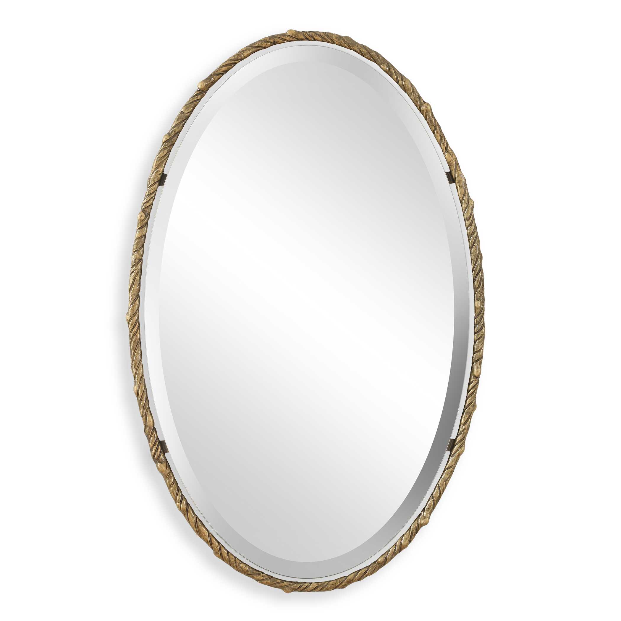 Twisted Branch Oval Mirror large image 