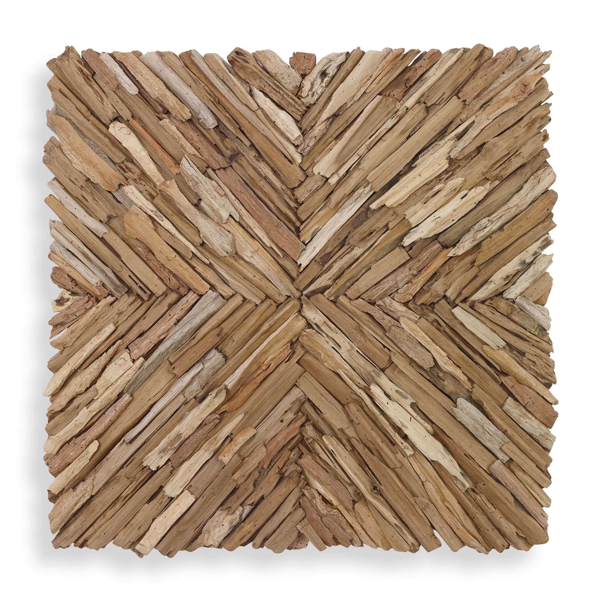 Outland Drift Wood Wall Decor, Sculptural Wall Art by Uttermost, 24" width x 24" height x 2.75" depth View 1