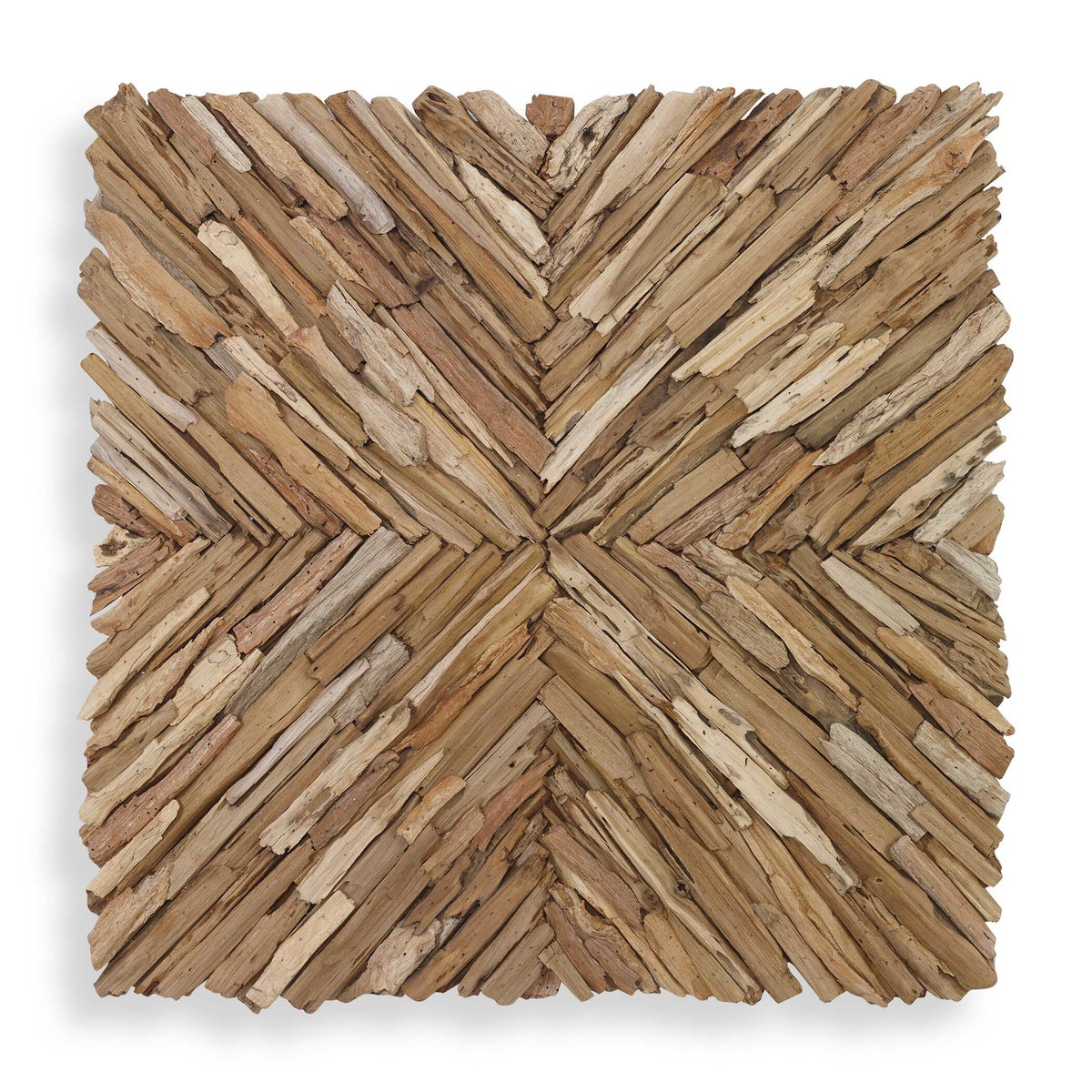 Outland Drift Wood Wall Decor, Sculptural Wall Art by Uttermost, 24" width x 24" height x 2.75" depth View 1